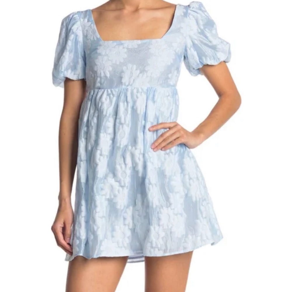 TOPSHOP Daisy Bow Floral Mini Dress Size 12 NWOT